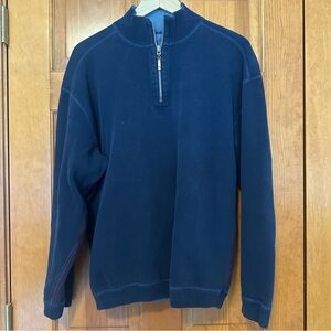 Men's Navy Half-Zip Sweater